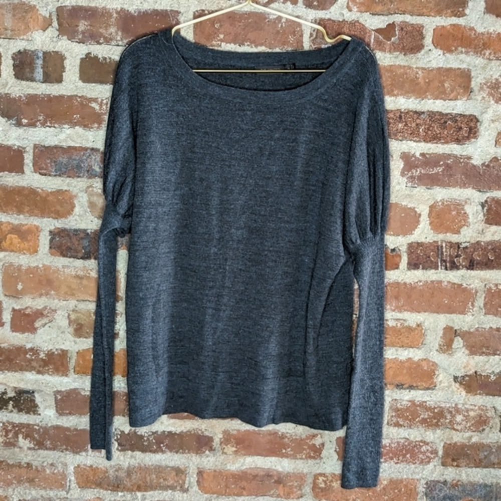 The Limited XL Dark Gray Wool Blend Pullover Scoop Neck Sweater